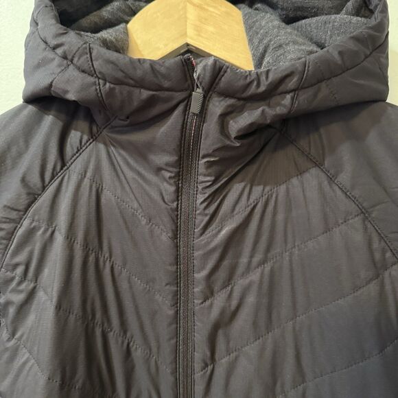 Icebreaker Women Descender Hybrid Half Zip Hooded Jacket M Black / Jet Heather - Picture 12 of 13